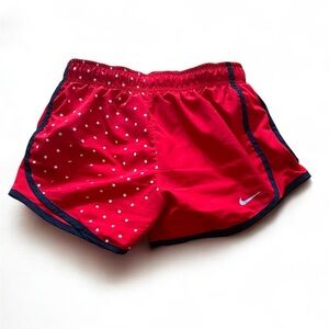 Final Price! Nike Red Athletic Shorts with Star Design XS